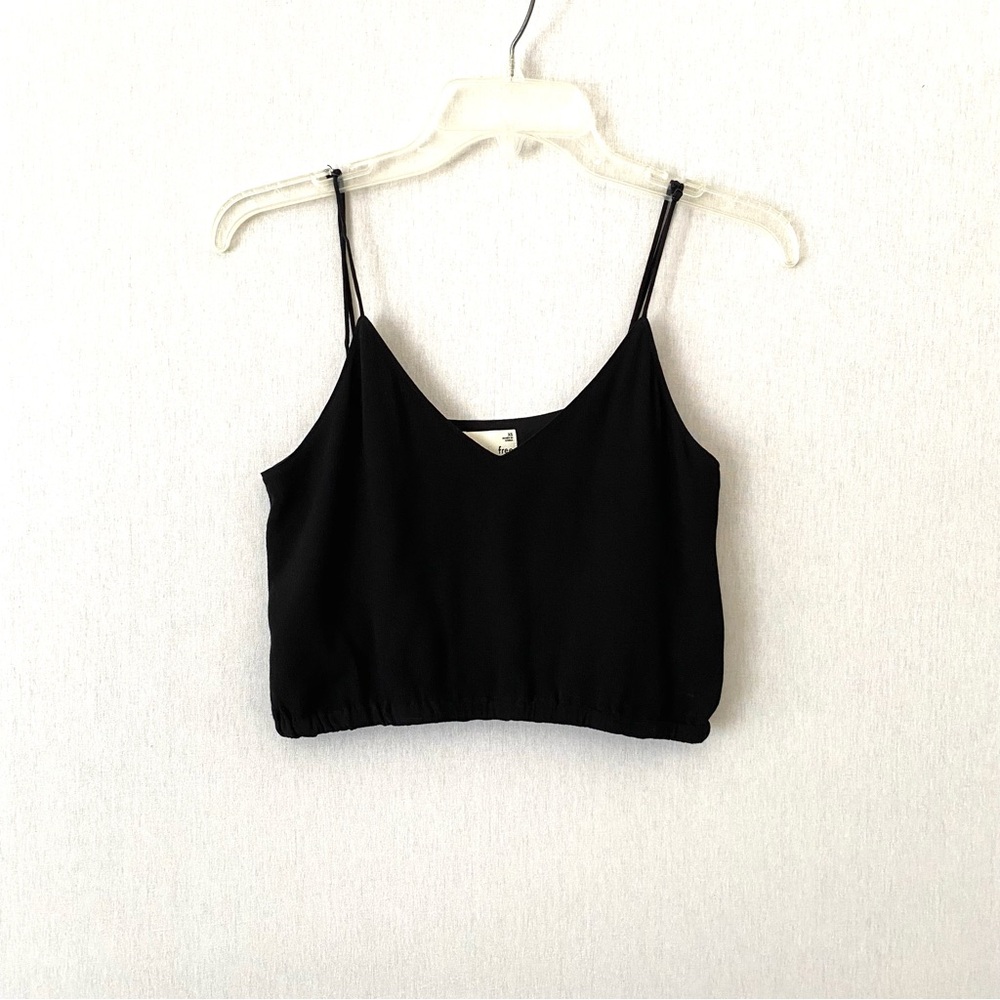 Aritzia Wilfred Free Lagum Crop Tank Top in Black